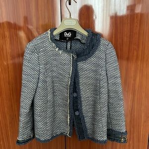 D&G woven blue blazer size small